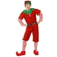 thumbnail image 4 of FYDUU Christmas Elf Outfits For Kids Boys Xmas Festive Outfit Long Sleeve Tops Pants Hat Shoes Belt 5Pcs Set Holiday Christmas Family Matching Outfits Xmas Outfit, 4 of 4