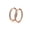 Pink, variant on 18K White Gold Hinge Seamless Hoop Earrings 10mm, 12mm, 14mm, 16mm, 20mm plated
