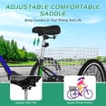 thumbnail image 4 of FICISOG 26-Inch Foldable Adult Tricycle for Women, 7 Speed Adult Folding Trikes with Rear Basket, Carbon Steel 3 Wheel Cruiser Trikes with Double-Wall Wheel Rims for Women Men Seniors, 4 of 8