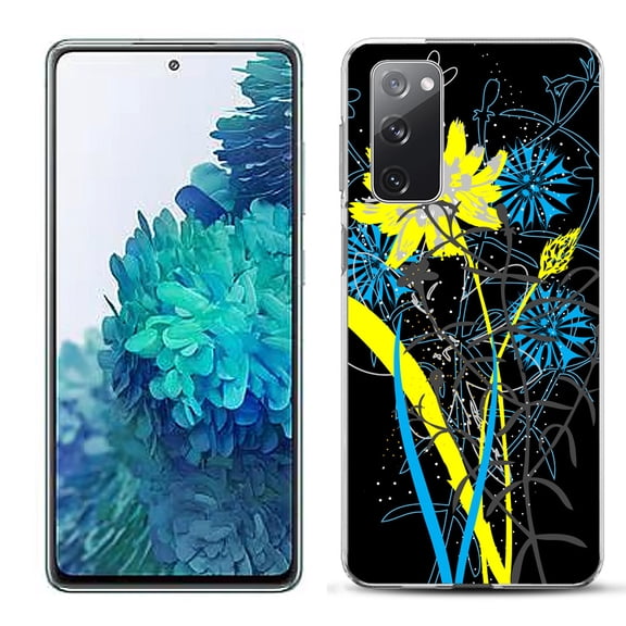 Slim-Fit Gel TPU Phone Case for Samsung Galaxy S20 FE 5G Fan Edition, by OneToughShield ® - Wild Flowers