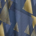 thumbnail image 4 of Designart 'Retro Luxury Waves In Blue and Gold IX' Mid-Century Modern Curtain Panel, 4 of 5