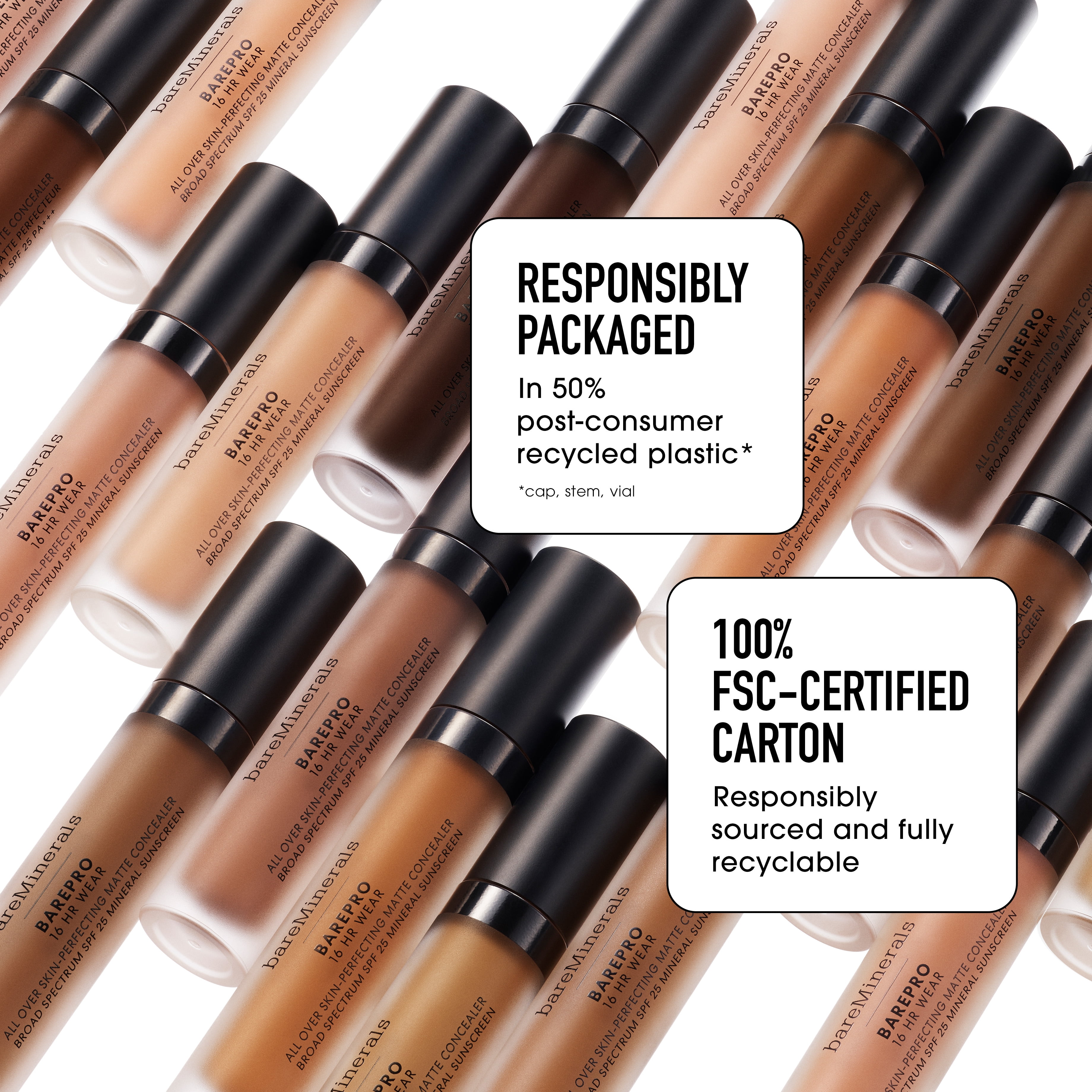 Barepro 16Hr All Over Skin-Perfecting Matte Concealer Mineral Spf 25 - 100C Fair