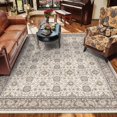 thumbnail image 2 of Rugs for Living Room Area Rug Carpet x Vintage Living Room Rugs for Bedrooms Machine Washable Rug for Dining Room Nusery Floral Distressed Grey Rug, 2 of 6