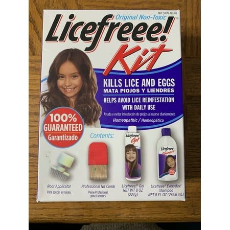 ORIGINAL NON-TOXIC LICEFREE KIT - HOMEOPATHIC - KILLS LICE & (Best Way To Kill Lice Eggs)