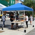 thumbnail image 6 of GVDV Canopy Tent, 10x10 Pop up Canopy Outdoor Shade with Wheeled Bag, Easy up Sun Shelter with Vents, Blue, 6 of 10