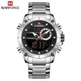 thumbnail image 1 of Reloj de Pulsera NAVIFORCE Dorado Digital/Analógico a Prueba de Agua, 1 of 4