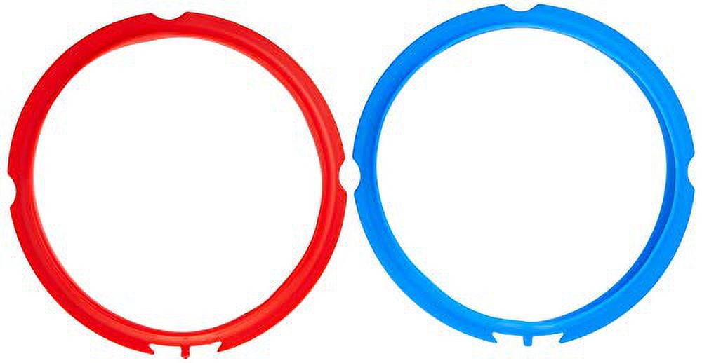  Instant Pot 2-Pack Sealing Ring, Inner Pot Seal Ring, Electric Pressure  Cooker Accessories, Non-Toxic, BPA-Free, Replacement Parts, Red/Blue, 5 and  6 QT : Everything Else