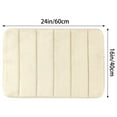 thumbnail image 6 of Unique Bargains 2 Pcs Soft Thick Absorbent Quick Dry Bathroom Bath Rugs Non Slip Khaki/Brown 16" x 24", 6 of 6