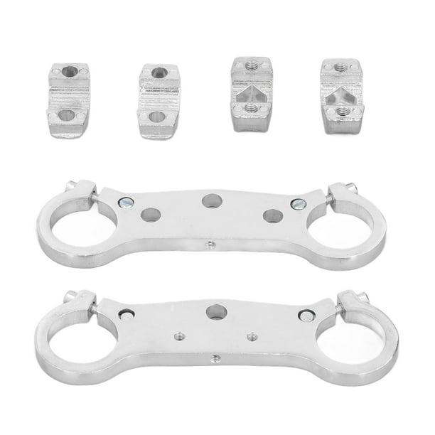 Placas Inferiores Superiores, Dispositivo De Dirección Del Amortiguador Delantero A Prueba De óxido De Aleación De Aluminio Anticorrosión Para Modificación De Mini Motocicleta ANGGREK ID1618