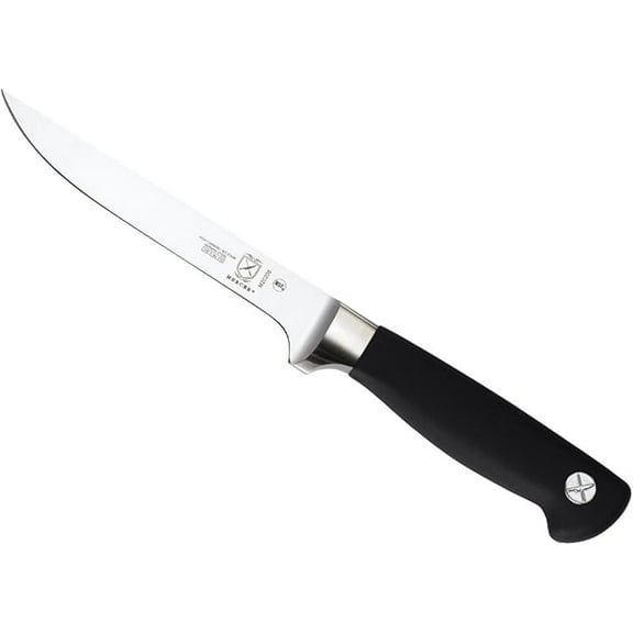 Mercer Cutlery Boning Knife,6 in Blade,Black Handle M20206