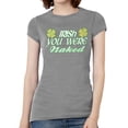 thumbnail image 1 of Camiseta de manga corta Gravity Trading Irlandes para mujer desnuda Gris de Heather grande, 1 of 1