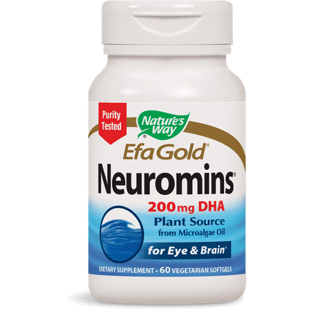 Natures Way EfaGold Neuromins 200mg DHA Plant Source 60