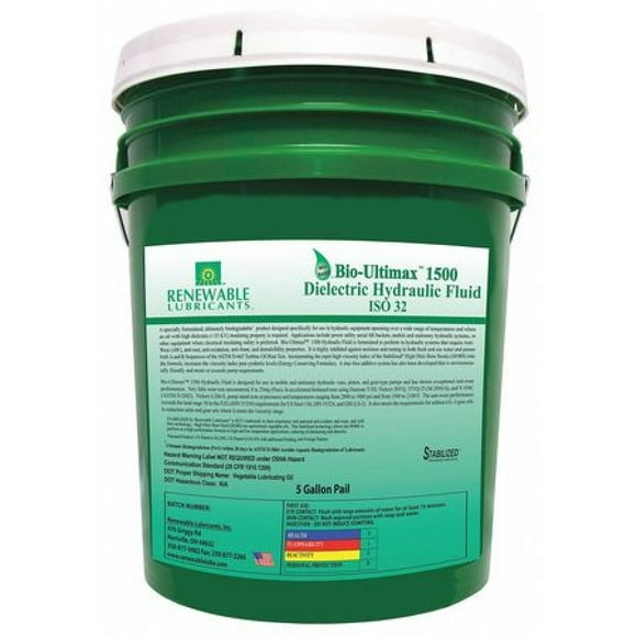 Dielectric Hydraulic Oil, ISO 32, 6 gal.