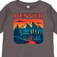 thumbnail image 4 of Inktastic Denver Cityscape with Mountain Sunset Boys or Girls Long Sleeve Toddler T-Shirt, 4 of 5