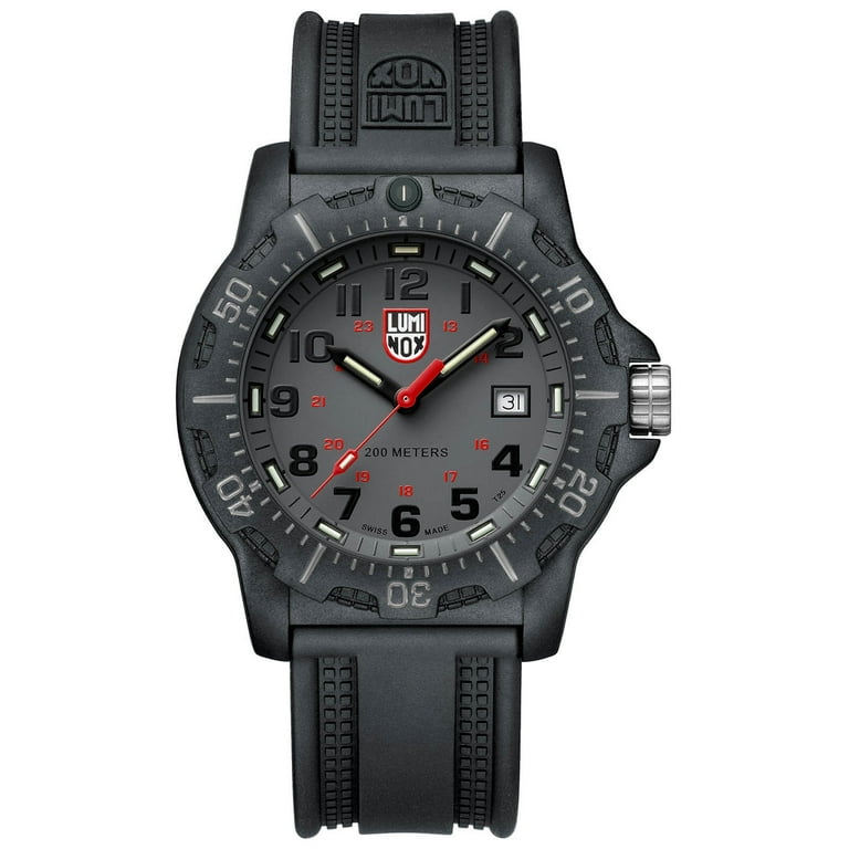 LUMINOX ルミノックス　ブラック8882 Luminox Men's 45mm Carbon Fiber Case, Grey Dial, Polyurethane Band