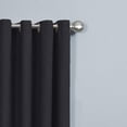 thumbnail image 3 of Mainstays Faux Suede 84" Drapery Grommet Window Curtains Panel, Black, 3 of 6