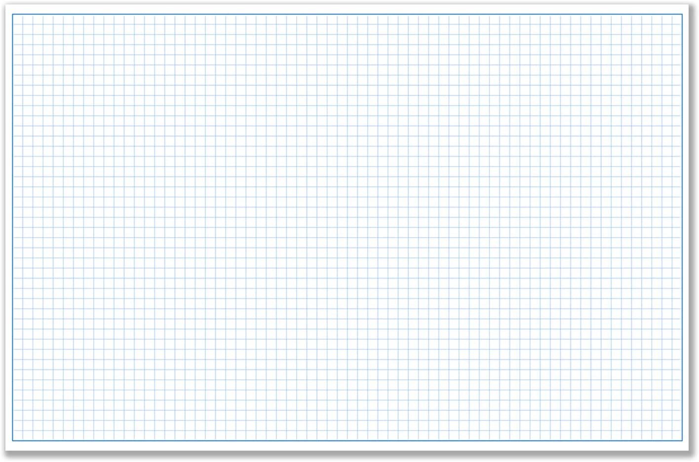 Engineering Graph Paper 100 Pages Quad Grid Graphing Notebook, 8 1/2" x 11", Green Cover