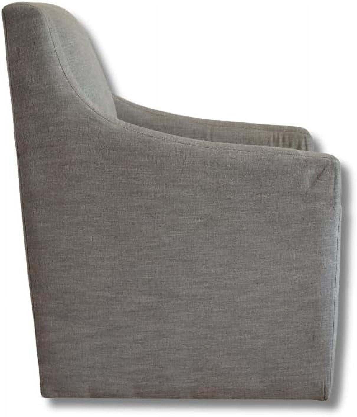 Kansas Swivel Accent Chair, Keten Earth