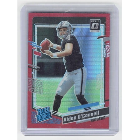 2023 Donruss Optic Red Hyper Aidan O Connell #258 RC NFL Football Card