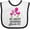 White and Black, variant on Inktastic My Great Grandma Loves Me with Two Flamingos Boys or Girls Baby Bib