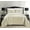 Taupe, variant on Elegant Comfort 3-Piece Olivia Stripe Sherpa Comforter Set, Comforter with Striped Pattern and Sherpa Backing, Textured & Comfortable Weight, Reversible Comforter Set, Full, Black Ink