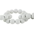 thumbnail image 5 of 20" x 2" White Wood Beaded 7 Link Chain Sculpture, by DecMode, 5 of 9