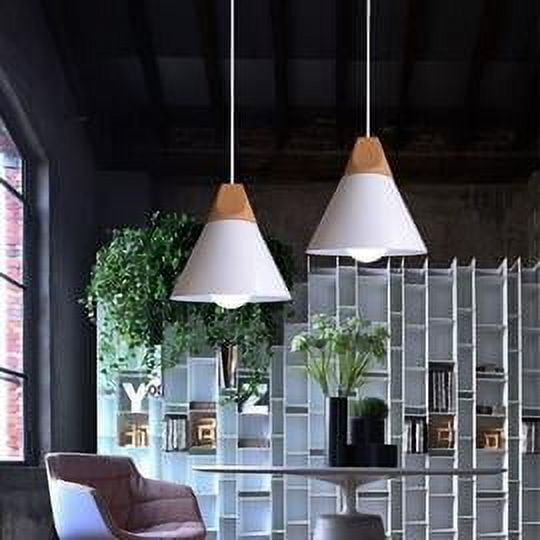 Lámpara colgante enchufable, diseño moderno y sencillo, lámpara colgante de techo con cable colgante ajustable para una amplia aplicación, incluida la isla de cocina y la sala de estar (2 piezas)