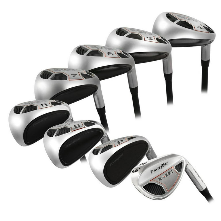 Powerbilt EX-550 Hybrid Iron Set, 4-PW SW, Graphite Senior Flex