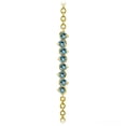 thumbnail image 2 of Galaxy Gold 1.55 Carat 14k Solid Gold Bracelet Natural Blue Topaz, 2 of 3