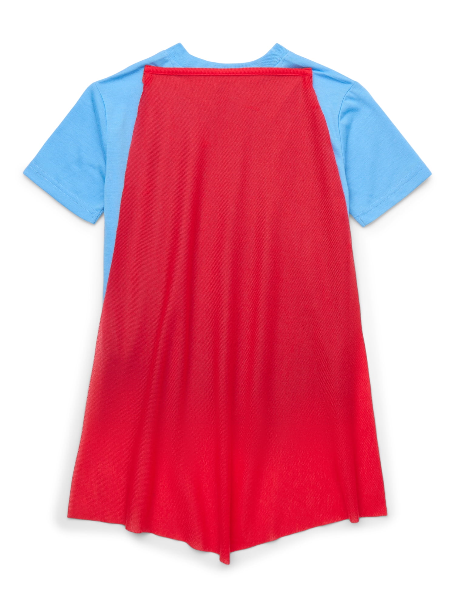 Superman Boys Graphic Tee with Cape and Shorts Pajama Set, 2-Piece, Sizes 4-12