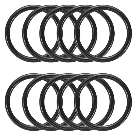 Uxcell 2 Inch Dream Catcher Rings, 10 Pcs Plastic Macrame Wreath Floral Round Ring Hoop, Black