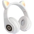thumbnail image 1 of Lindos Auriculares inalámbricos con Orejas de Gato, Auriculares Bluetooth 5.0 sobre la Oreja con Control de Volumen Plegable con luz LED de 7 Colores para teléfonos Inteligentes, tabletas y, 1 of 4