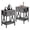 Dark Grey, variant on Nightstand, Modern Bedside End Table, Night Stand With Drawer And Storage Shelf For Living Room Bedroom, Industrial Metal Frame, Vivid Orange, 1-Pack