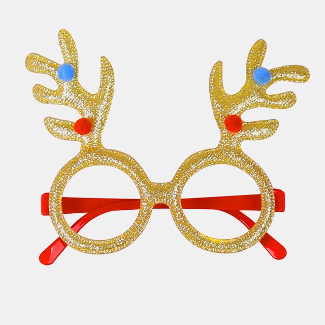 Decoraciones navideñas Gafas navideñas Astas de muñeco de nieve Marcos de gafas Adornos navideños lindos