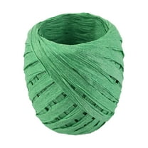 UDIYO 1 Roll Paper Ribbon Wear-resistant Multi-Purpose 17 Colors Raffia Ribbon Paper Rope for Gift