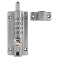thumbnail image 2 of Serrure de Verrouillage de Porte Combinée, Corps de Revêtement Résistant à la Rouille Application Large de Sécurité à 4 Chiffres pour Armoires de Rangement pour Porte-Chaussures pour Boîtes aux Lettres Noir, Argent, 2 of 8