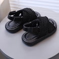 thumbnail image 6 of Bixock Toddler Boys Sandals Kids Shoes Boys Solid Color Open Toe Sandals 2 in 1 Slides Casual Beach Summer Shoes for Little Kids, 6 of 7