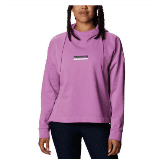 Columbia Women's French Terry Hooded Sweatshirt pink Size XS