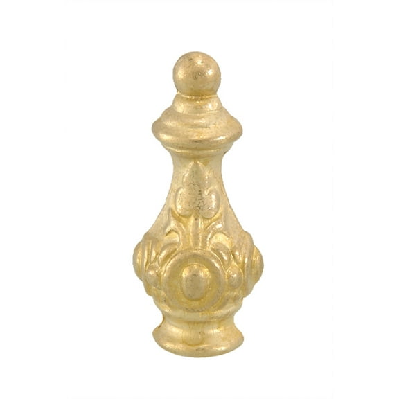 B&P Lamp® 2" Ht., Die Cast Brass Finial, Tap 1/8F