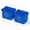 2, variant on Gallon Rectangular Blue Recycling Bin | Inside Outside Curbside | Stackable Box for Paper Plastic