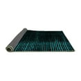 thumbnail image 2 of Ahgly Company Indoor Round Abstract Turquoise Blue Modern Area Rugs, 5' Round, 2 of 4