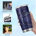 thumbnail image 6 of SKYSONIC Colorful Nebulae 12 oz Stainless Steel Insulated Mug, Double Vacuum Insulated Travel Mug with Lid and Straw, 6 of 7