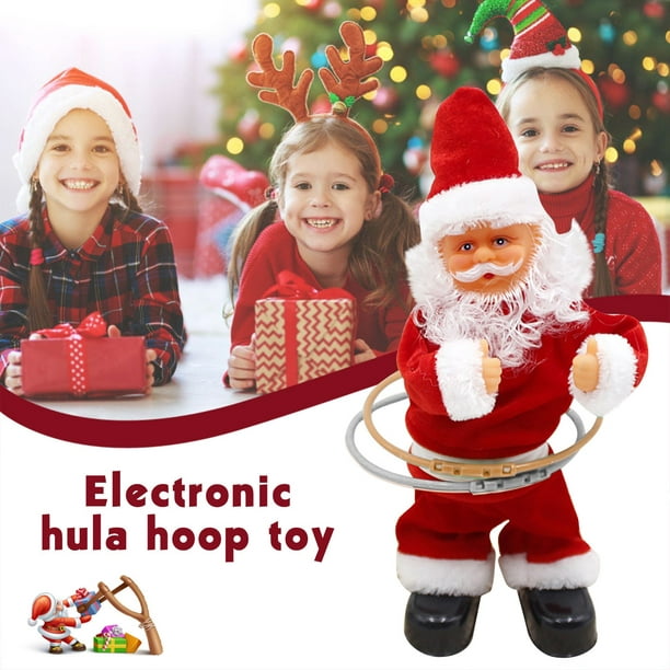 Père - Noël  hula-hoop qui danse et qui chante