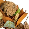 thumbnail image 3 of Northlight Fall Foliage and Pine Cones Autumn Harvest Wreath, 12-Inch, Unlit, 3 of 3