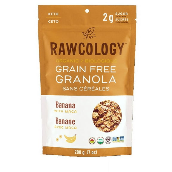 Rawcology Granola Banana Maca Organic (6 Pack) 7 oz