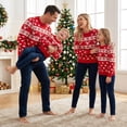 thumbnail image 3 of Family Matching Christmas Sweater Crewneck Long Sleeve Knitted Pullover Tops for Couples, 3 of 7