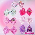 thumbnail image 3 of Disney Minnie Mouse Hair Accessories Gift Set - 7 Pcs 4 Inch Bows - Alligator Clips - Ages 3+, 3 of 9