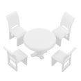 thumbnail image 1 of Kit de mesa y silla en miniatura para decorar el hogar, el comedor y el jardín. 1:75 Mesa redonda de comedor, 1 of 9
