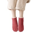 thumbnail image 2 of Outfmvch Warm Winter Socks for Women Fluffy Sleeping Warm Slipper Fuzzy Socks for Women Fluffy Cozy Cabin Winter Warm Soft Fleece Comfy Thick Socks with Grips Womens Slipper Socks Hot Pink One Size, 2 of 4
