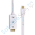 thumbnail image 3 of SatelliteSale Câble Mini DisplayPort Unidirectionnel vers HDMI Mâle à Mâle Fil Universel PVC Cordon Blanc 3 Pieds, 3 of 9